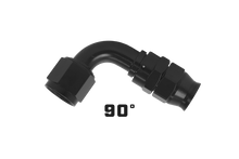 画像をギャラリービューアに読み込む, Aeromotive PTFE Hose End - AN-06 - 90 Deg - Black Anodized