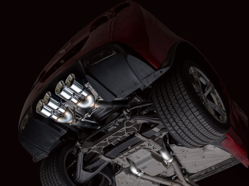 AWE Tuning 05-07 C6 Chevrolet Corvette 6.0L Track Edition Axle-Back Exhaust w/ Chrome Silver Tips