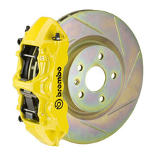画像をギャラリービューアに読み込む, Brembo 05-14 Mustang GT Excl non-ABS Equipped Fr GT BBK 6Pist Cast 355x32 1pc Rtr Slot Type1-Yellow