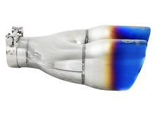 画像をギャラリービューアに読み込む, aFe Takeda 2.5in 304 Stainless Steel Clamp-on Exhaust Tip Driver Side 2.5in Inlet 4inDual-Blue Flame