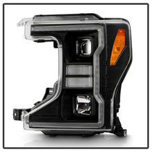画像をギャラリービューアに読み込む, Spyder Signature 20-22 Ford F250/F350 (Halogen) Proj. Headlights - Black (PRO-YD-FS20HALSI-SEQ-BK)