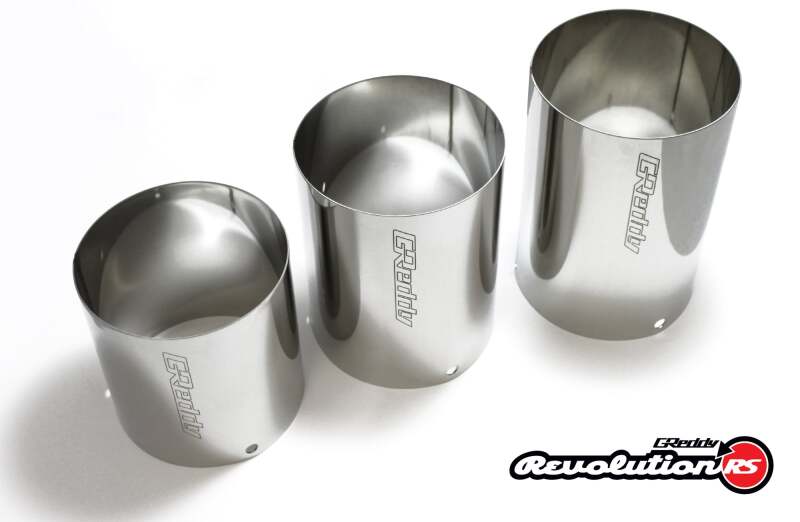 GReddy Universal 3in Revolution RS Muffler SS Tip - 115mm Dia / 185mm Length