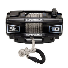 画像をギャラリービューアに読み込む, Superwinch 10000 LBS 12V DC 3/8in x 54ft Synthetic Rope Scorpion 10000SR Winch - Black Powdercoat
