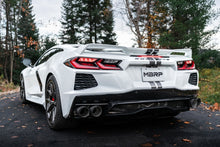 画像をギャラリービューアに読み込む, MBRP 20-23 Chevrolet Corvette C8 3in Cat Back Quad Split Rear Exit w/ Carbon Fiber Tips - T304