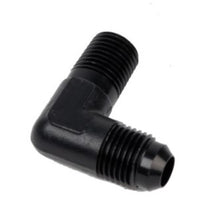 画像をギャラリービューアに読み込む, Aeromotive Fitting Elbow 1/4in-MNPT to AN-06 90-Deg Black