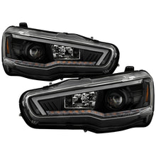 画像をギャラリービューアに読み込む, Spyder 08-17 Mitsubishi Lancer EVO 10 Projector Headlights - Black (PRO-YD-ML08V2HIDSI-SEQ-BK)