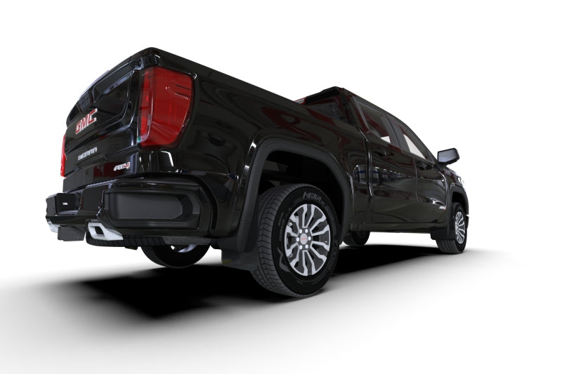 Rally Armor 19-25 GMC Sierra 1500 AT4 Black UR Mud Flap w/ Metallic Black Logo