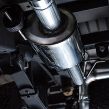 画像をギャラリービューアに読み込む, AWE Tuning 2021+ Ford F-150 Tremor (w/ Bumper Cutouts) 0FG Resonated Cat-Back - Diamond Black Tips