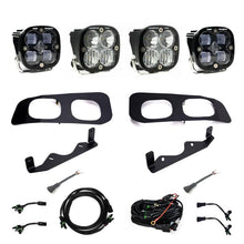 画像をギャラリービューアに読み込む, Baja Designs 2023+ Ford F250/F350 Super Duty Squadron SAE/Pro Fog Pocket Kit - Clear Toggle