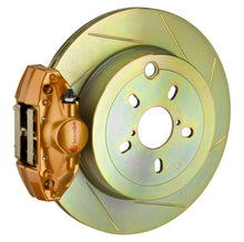 画像をギャラリービューアに読み込む, Brembo 08-14 WRX Rear GT BBK 2 Piston Cast 2pc 316 x20 1pc Rotor Slotted Type1 - Gold