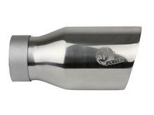 画像をギャラリービューアに読み込む, aFe MACH Force-Xp Univ 304 SS Double-Wall Clamp-On Exhaust Tip - Polished - 3in Inlet - 4.5in Outlet