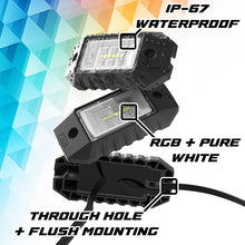 画像をギャラリービューアに読み込む, XK Glow RGBW 8pc Addressable LED Rock Light Kit
