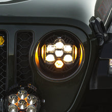 画像をギャラリービューアに読み込む, Baja Designs 18-25 Jeep Wrangler JL/20-25 Gladiator JT (w/Halogen) DOT LP6 LED Headlight Kit - Amber