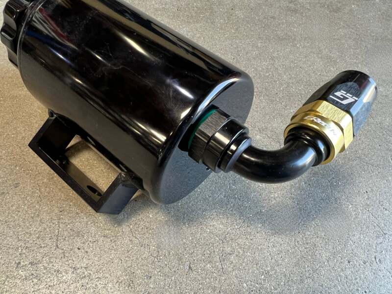 GReddy AN12 90 DEGREE ORB MALE BLACK/GOLD ANODIZED