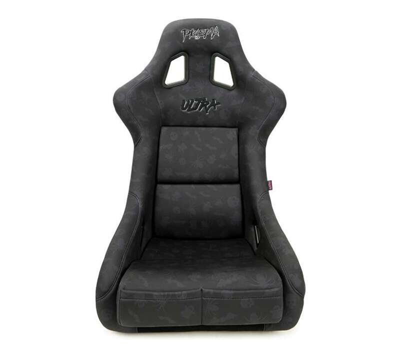 NRG FRP Bucket Seat (Large) Prisma Edition w/ Orange Pearlized Back - Spooky Edition (Spiders/Bats)