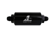 画像をギャラリービューアに読み込む, Aeromotive In-Line Filter - (AN -8 Male) 40 Micron Stainless Mesh Element Bright Dip Black Finish