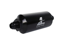 画像をギャラリービューアに読み込む, Aeromotive In-Line Filter - (AN -8 Male) 40 Micron Stainless Mesh Element Bright Dip Black Finish