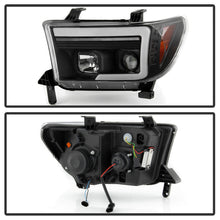 画像をギャラリービューアに読み込む, Spyder 07-09 Toyota Tundra Projector Headlights - Black (PRO-YD-TTU07V3PL-SEQ-BK)