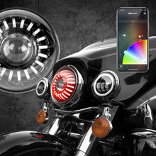 画像をギャラリービューアに読み込む, XK Glow 2pc 7in RGB Jeep JK TJ Headlight Kit w/ Dual-Mode Dash Mount Controller