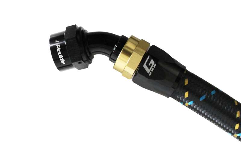 GReddy AN10 45 DEGREE HOSE END SWIVEL BLACK/GOLD ANODIZED