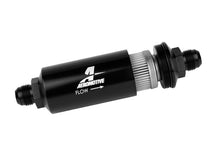画像をギャラリービューアに読み込む, Aeromotive In-Line Filter - (AN -10 Male) 40 Micron Stainless Mesh Element Bright Dip Black Finish