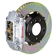 画像をギャラリービューアに読み込む, Brembo 99-07 Evo VI/VII/VIII/IXRear GT BBK 4 Piston Cast 328x28 2pc Rotor Slotted Type1-Silver