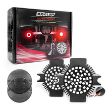 画像をギャラリービューアに読み込む, XK Glow Motorcycle Rear LED Turn Signal Kit - Flat Style Smoked Lenses