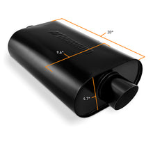 画像をギャラリービューアに読み込む, Mishimoto Muffler with 2.5in Center Inlet/Outlet - Angled Tip - Black