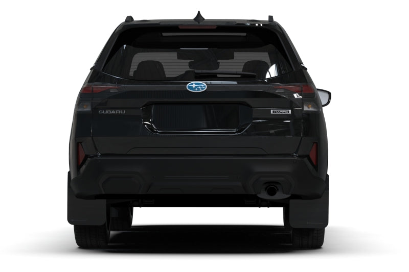 Rally Armor 25-26 Subaru Forester &amp; Hybrid Black UR Mud Flap w/Grey Logo