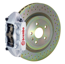 画像をギャラリービューアに読み込む, Brembo 08-13 C30 Front GT BBK 4 Piston Cast 336 x28 1pc Rotor Drilled-Silver