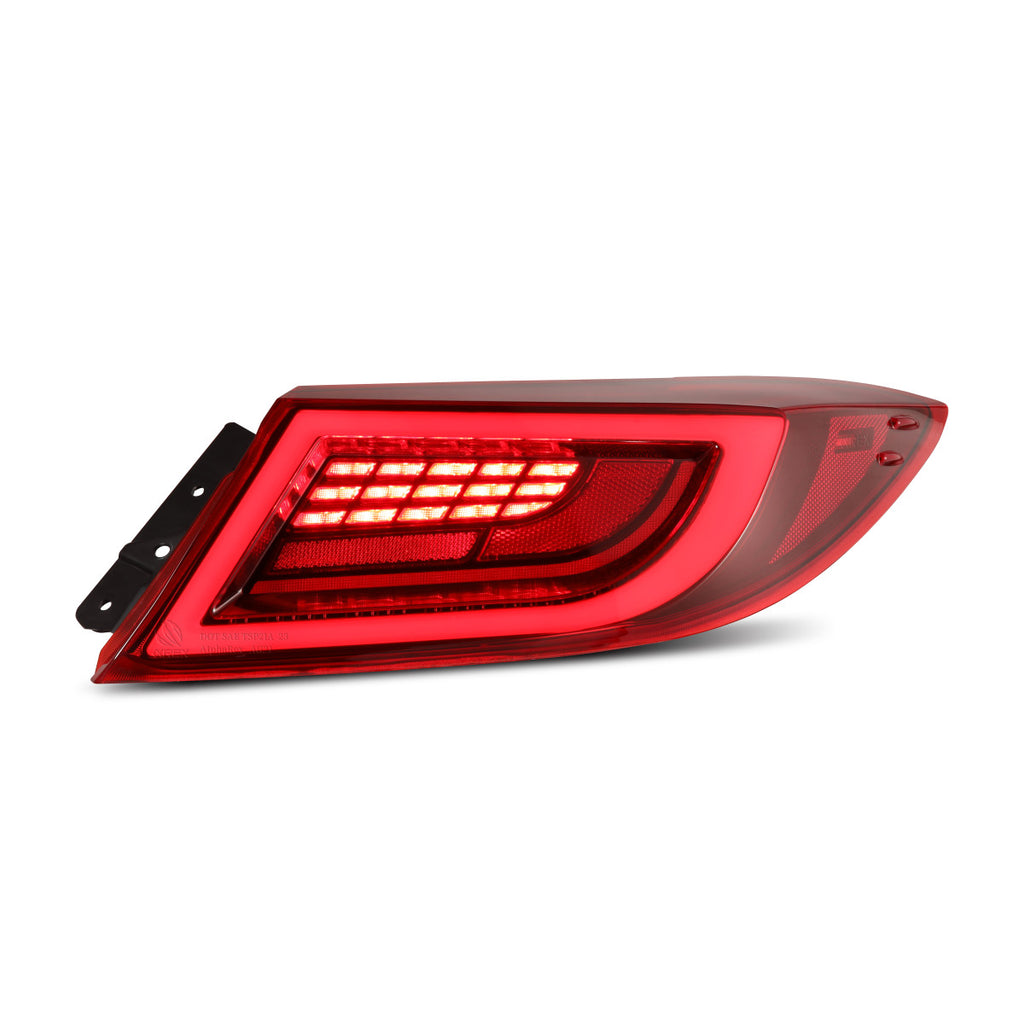 AlphaRex 22-24 Toyota GR86 LUXX LED Taillights Vivid Red