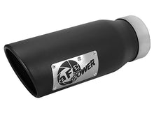 画像をギャラリービューアに読み込む, aFe MACH Force-Xp Universal Exhaust Tip 3-1/2ININ x 4-1/2IN Outlet x 12IN Black Left Side Exit