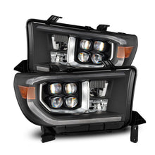 画像をギャラリービューアに読み込む, AlphaRex 07-13 Toyota Tundra / 08-17 Sequoia NOVA LED Proj HL Black w/Actv Light Seq. Sig + DRL