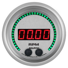 画像をギャラリービューアに読み込む, Autometer 85.7mm Silver 0-16K RPM Tachometer Ultra-Lite Elite Digital Gauge