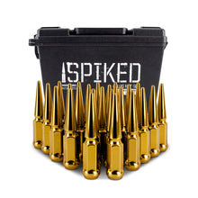 画像をギャラリービューアに読み込む, Mishimoto Mishimoto Steel Spiked Lug Nuts M12 x 1.5 24pc Set Gold