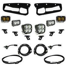 画像をギャラリービューアに読み込む, Baja Designs 21-22 Ford Bronco w/Steel Bumper S2 SAE Sportsmen Fog Pkt Light Kit w/Upfitter - Amber