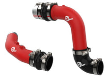 画像をギャラリービューアに読み込む, aFe 23-25 Ford F250/F350 Super Duty V8-6.7L BladeRunner Aluminum Hot &amp; Cold Charge Pipe Kit - Red