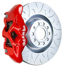 画像をギャラリービューアに読み込む, Brembo 05-10 Jetta GLI Front GT BBK 4 Piston Cast 345x30 1pc Rotor Slotted Type3-Red