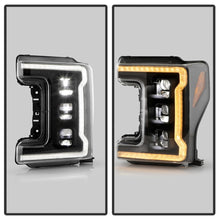 画像をギャラリービューアに読み込む, Spyder 17-19 Ford F-250/F-350/F-450 High-Power LED Headlights - Black (PRO-YD-FS17LEDAP-SEQSBGR-BK)