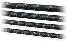 画像をギャラリービューアに読み込む, GReddy AN12 REUSABLE HOSE NYLON BRAIDED BLACK/GOLD/BLUE (PRICED PER FOOT)