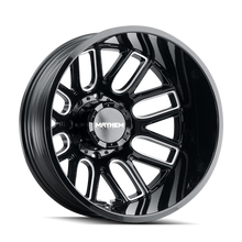 画像をギャラリービューアに読み込む, Mayhem 8107D Cogent Dually 20x8.25/8x210 BP/-192mm Offset/154.2mm Hub Black w/ Milled Spokes Wheel