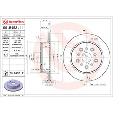 画像をギャラリービューアに読み込む, Brembo OE 01-06 Lexus LS430 UV Coated Brake Disc - Rear