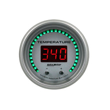 画像をギャラリービューアに読み込む, Autometer 52.4mm Silver Switchable 60-340 Degrees F/40-170 Degrees C Ultra-Lite Elite Digital Gauge