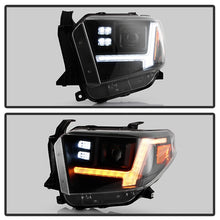 画像をギャラリービューアに読み込む, Spyder Signature 14-21 Toyota Tundra SR/SR5 Projector Headlights - Black (PRO-YD-TTU14V2SI-SBSEQ-BK)