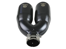 画像をギャラリービューアに読み込む, aFe Takeda 2.5in 304 Stainless Steel Clamp-on Exhaust Tip Passenger Side 2.5in Inlet 4inDual - Black
