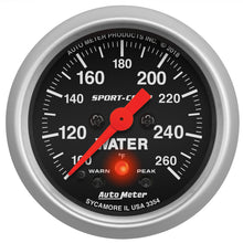 画像をギャラリービューアに読み込む, Autometer 2-1/16in 260 Deg Water Temp Gauge Digital Stepper Motor w/Peak &amp; Warn - Sport-Comp