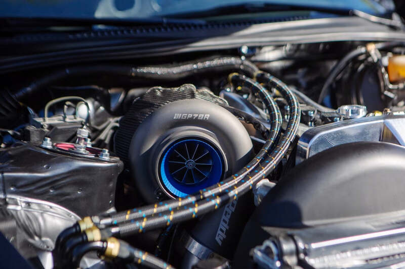 GReddy AN12 REUSABLE HOSE NYLON BRAIDED BLACK/GOLD/BLUE (PRICED PER FOOT)