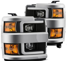 画像をギャラリービューアに読み込む, AlphaRex 15-19 Chevy Silverado 2500/3500 LUXX-Series Proj. Headlights Blk w/Actv SeqSig &amp; SBDRL