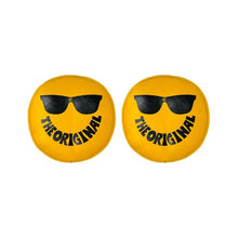 画像をギャラリービューアに読み込む, KC HiLiTES Retro 8in Round Yellow Vinyl Light Cover w/ Black KC The Original Logo (Pair)