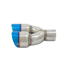 画像をギャラリービューアに読み込む, Mishimoto Dual Offset Tips 2.5in Inlet 3in Outlet Slash Cut - Burnt
